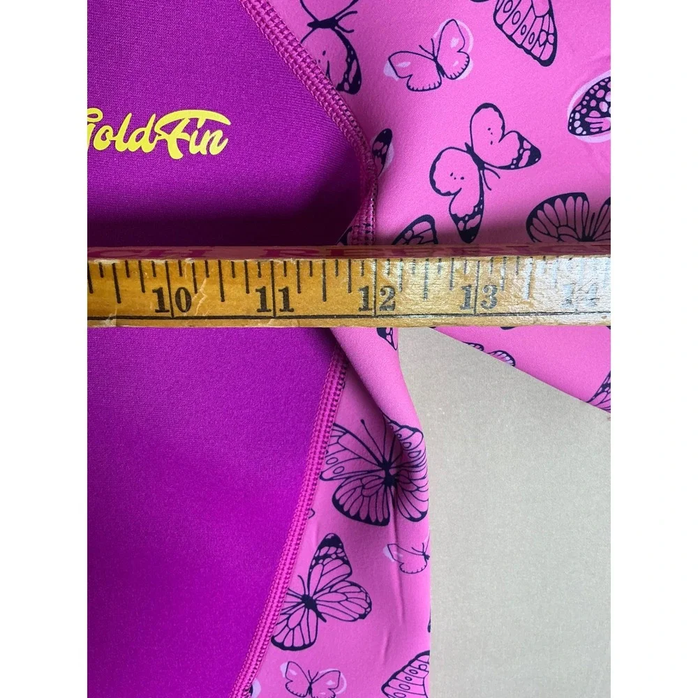 Goldfin Kids‎ Wetsuit 2mm Neoprene Shorty Pink Butterfly Girls Size 14 NEW